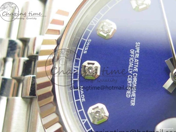 DateJust Noob Dial Best 1:1 Blue SS Jubilee On Diamond 228238 A3235 Edition Bracelet 0122
